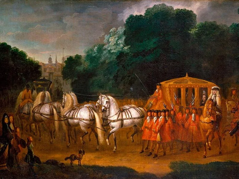 1670-Alexander van Gaelen - Processione della regina Anna verso il Parlamento